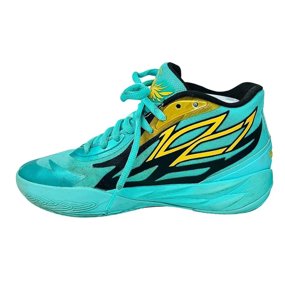 Puma Mens LaMelo Ball PE Honeycomb Elektro‎ Aqua Blue 377616-01 Sneaker US Sz 6